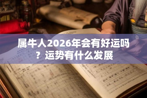 属牛人2026年会有好运吗？运势有什么发展