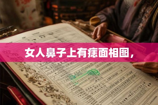 女人鼻子上有痣面相图，