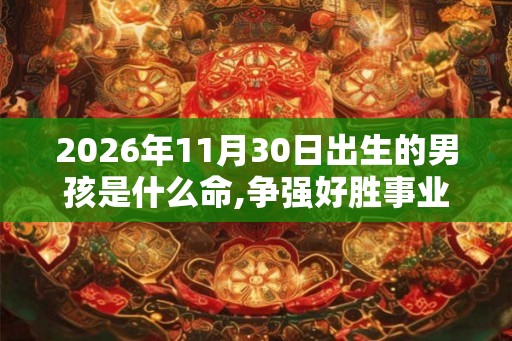 2026年11月30日出生的男孩是什么命,争强好胜事业好