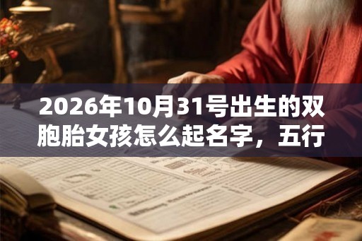 2026年10月31号出生的双胞胎女孩怎么起名字，五行属什么？