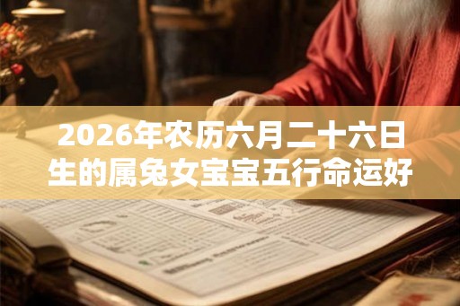 2026年农历六月二十六日生的属兔女宝宝五行命运好吗 2026年农历六月二十六日生的属兔女宝宝五行命运好吗