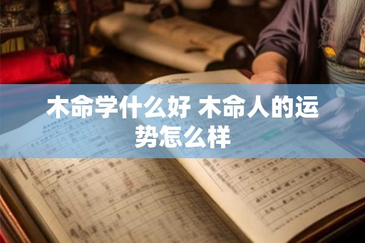 木命学什么好 木命人的运势怎么样