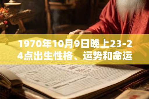 1970年10月9日晚上23-24点出生性格、运势和命运