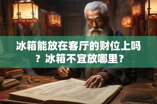 冰箱能放在客厅的财位上吗？冰箱不宜放哪里？