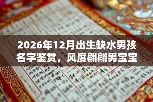2026年12月出生缺水男孩名字鉴赏，风度翩翩男宝宝名字
