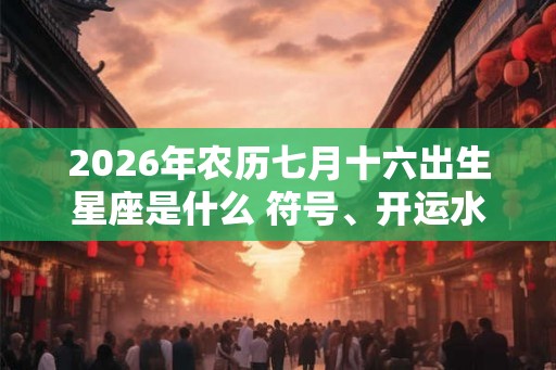 2026年农历七月十六出生星座是什么 符号、开运水晶介绍