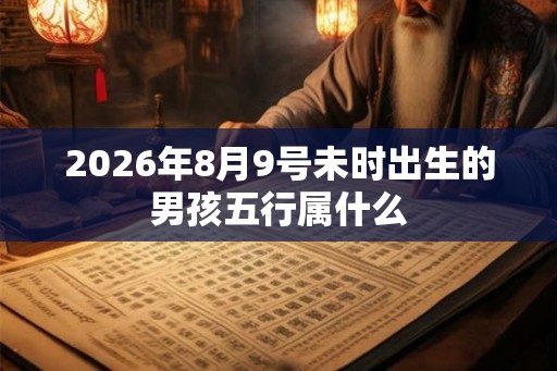2026年8月9号未时出生的男孩五行属什么