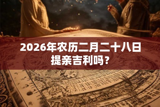 2026年农历二月二十八日提亲吉利吗？