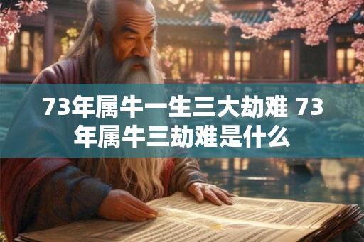 73年属牛一生三大劫难 73年属牛三劫难是什么