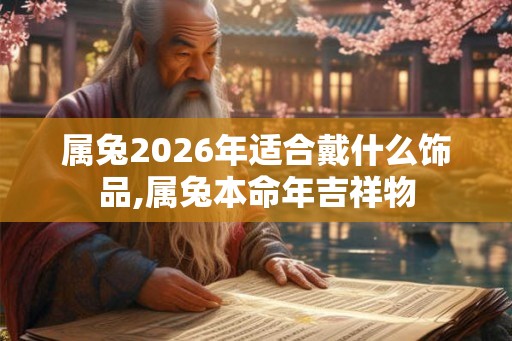 属兔2026年适合戴什么饰品,属兔本命年吉祥物