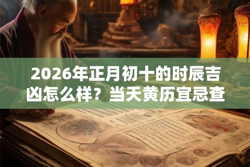 2026年正月初十的时辰吉凶怎么样？当天黄历宜忌查询