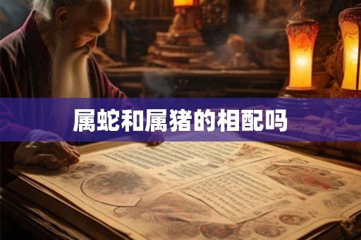 属蛇和属猪的相配吗