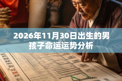 2026年11月30日出生的男孩子命运运势分析