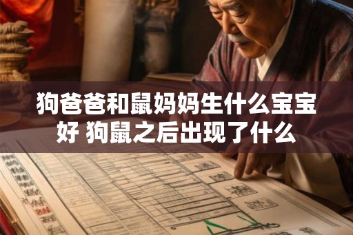 狗爸爸和鼠妈妈生什么宝宝好 狗鼠之后出现了什么