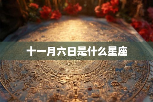 十一月六日是什么星座