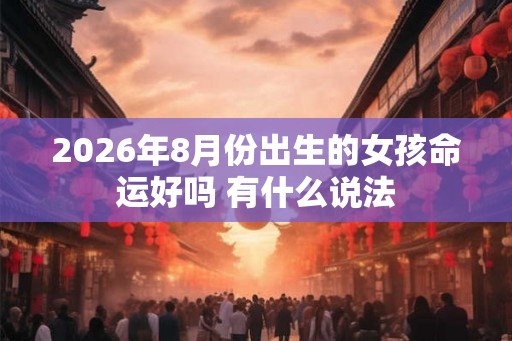 2026年8月份出生的女孩命运好吗 有什么说法