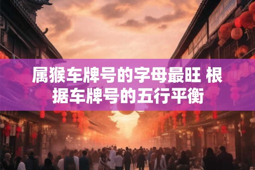 属猴车牌号的字母最旺 根据车牌号的五行平衡