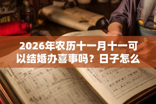 2026年农历十一月十一可以结婚办喜事吗?日子怎么样? 2026年农历十一月十一可以结婚办喜事吗?日子怎么样?