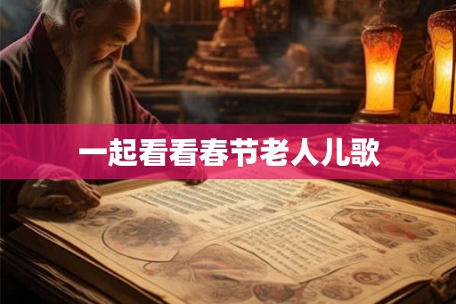 一起看看春节老人儿歌