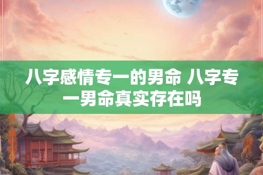 八字感情专一的男命 八字专一男命真实存在吗 八字感情专一的男命 八字专一男命真实存在吗