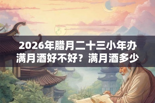 2026年腊月二十三小年办满月酒好不好？满月酒多少天办？