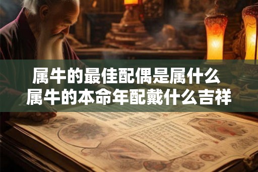 属牛的最佳配偶是属什么 属牛的本命年配戴什么吉祥物