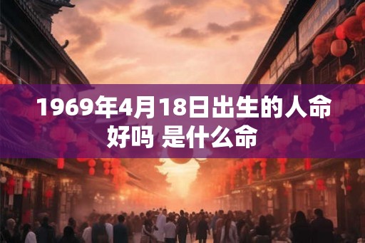 1969年4月18日出生的人命好吗 是什么命