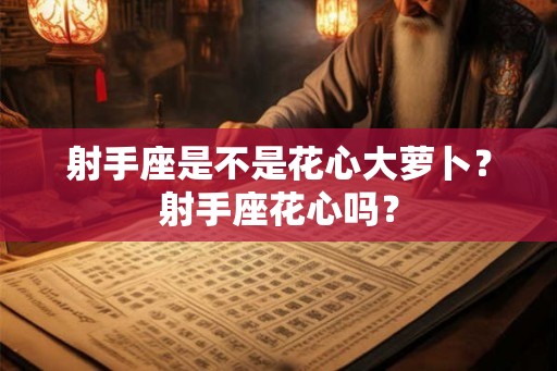 射手座是不是花心大萝卜？射手座花心吗？