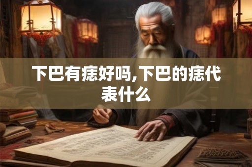 下巴有痣好吗,下巴的痣代表什么
