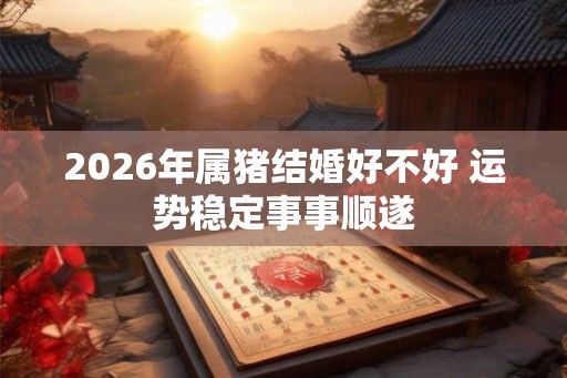 2026年属猪结婚好不好 运势稳定事事顺遂 2026年属猪结婚好不好 运势稳定事事顺遂