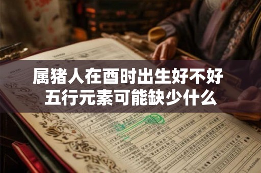 属猪人在酉时出生好不好 五行元素可能缺少什么