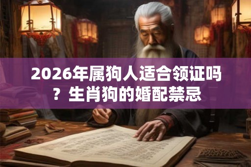 2026年属狗人适合领证吗？生肖狗的婚配禁忌
