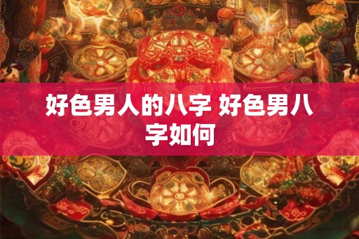 好色男人的八字 好色男八字如何