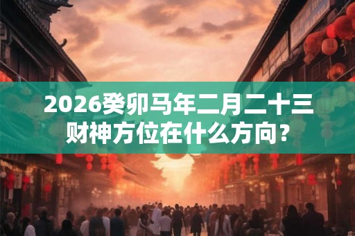 2026癸卯马年二月二十三财神方位在什么方向? 2026癸卯马年二月二十三财神方位在什么方向?