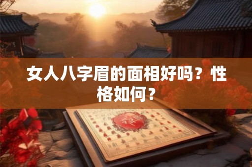 女人八字眉的面相好吗？性格如何？