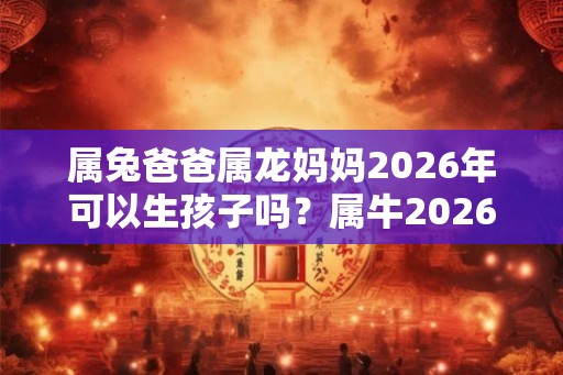 属兔爸爸属龙妈妈2026年可以生孩子吗?属牛2026年幸运色? 属兔爸爸属龙妈妈2026年可以生孩子吗?属牛2026年幸运色?