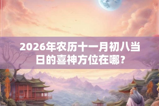 2026年农历十一月初八当日的喜神方位在哪？
