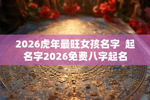 2026虎年最旺女孩名字  起名字2026免费八字起名