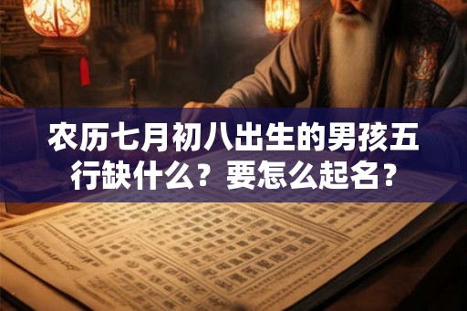 农历七月初八出生的男孩五行缺什么？要怎么起名？