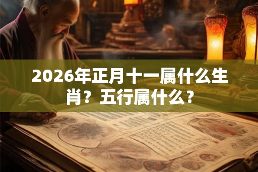 2026年正月十一属什么生肖？五行属什么？