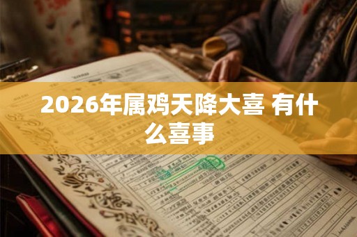 2026年属鸡天降大喜 有什么喜事 2026年属鸡天降大喜 有什么喜事