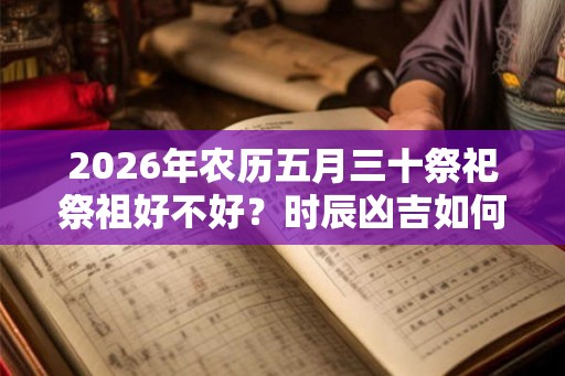 2026年农历五月三十祭祀祭祖好不好？时辰凶吉如何？