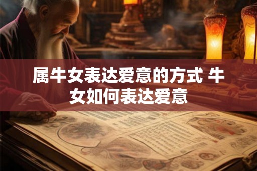 属牛女表达爱意的方式 牛女如何表达爱意