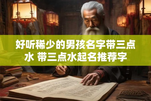好听稀少的男孩名字带三点水 带三点水起名推荐字