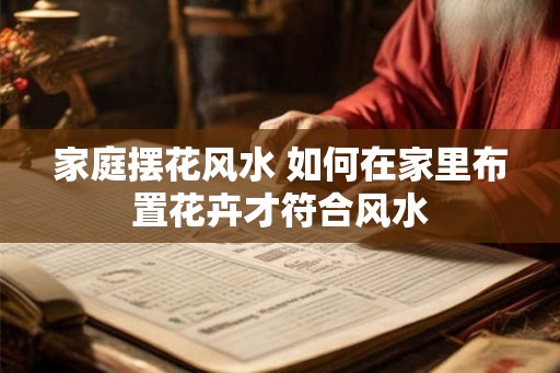 家庭摆花风水 如何在家里布置花卉才符合风水