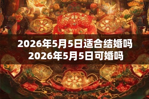2026年5月5日适合结婚吗 2026年5月5日可婚吗