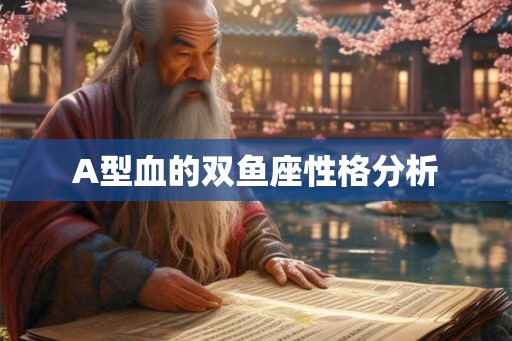 A型血的双鱼座性格分析