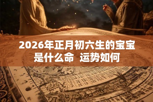 2026年正月初六生的宝宝是什么命  运势如何