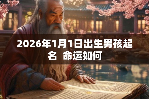 2026年1月1日出生男孩起名  命运如何