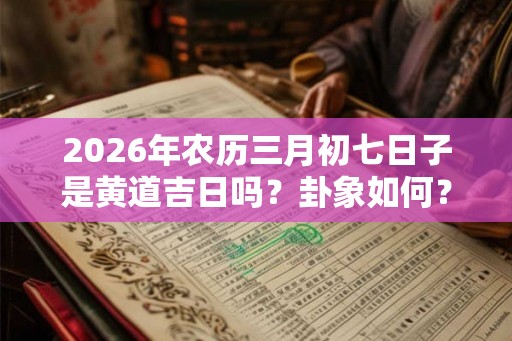 2026年农历三月初七日子是黄道吉日吗？卦象如何？
